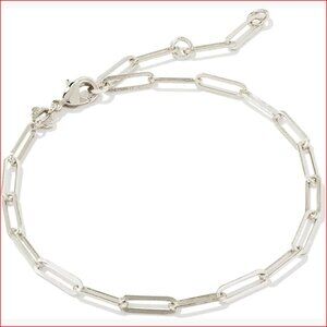 Paperclip Link Bracelet with Lobster Clasp in Metal